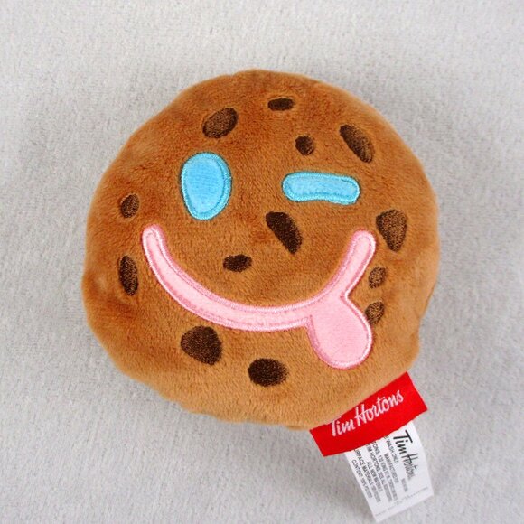 Tim Hortons Smile Cookie Plush Chocolate Chip Reversible 4 Faces - Picture 5 of 7